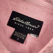 Eddie Bauer エディーバウアー BD ボタンダウン オックスフォード 長袖シャツ S/ピンク系 メンズ