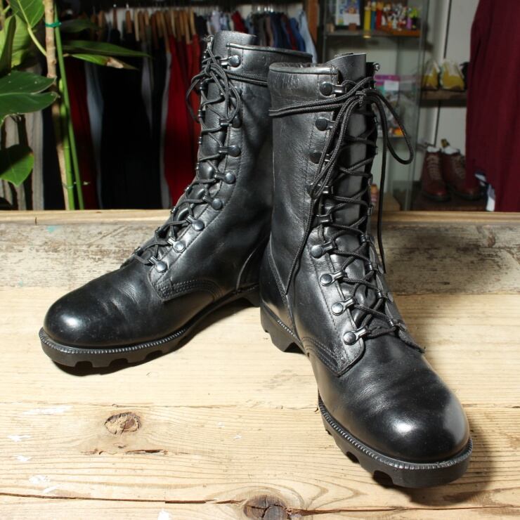 50s 60s フランス軍 ヴィンテージコンバットブーツ レザー ブラウンmarket_footwear