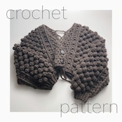 [Pattern] キッドモヘアのポコポコカーディガン
