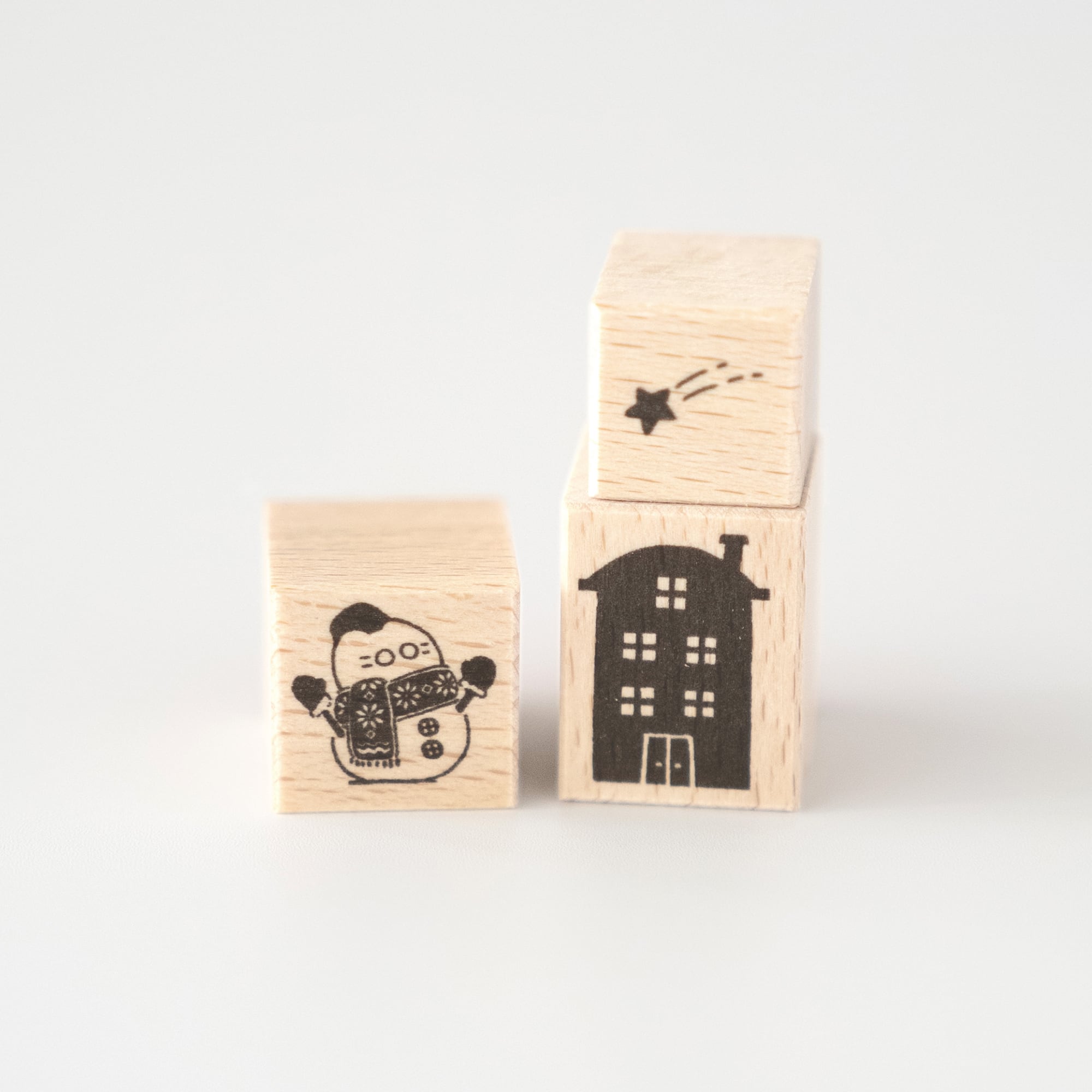 ねこ雪だるま | はんこ