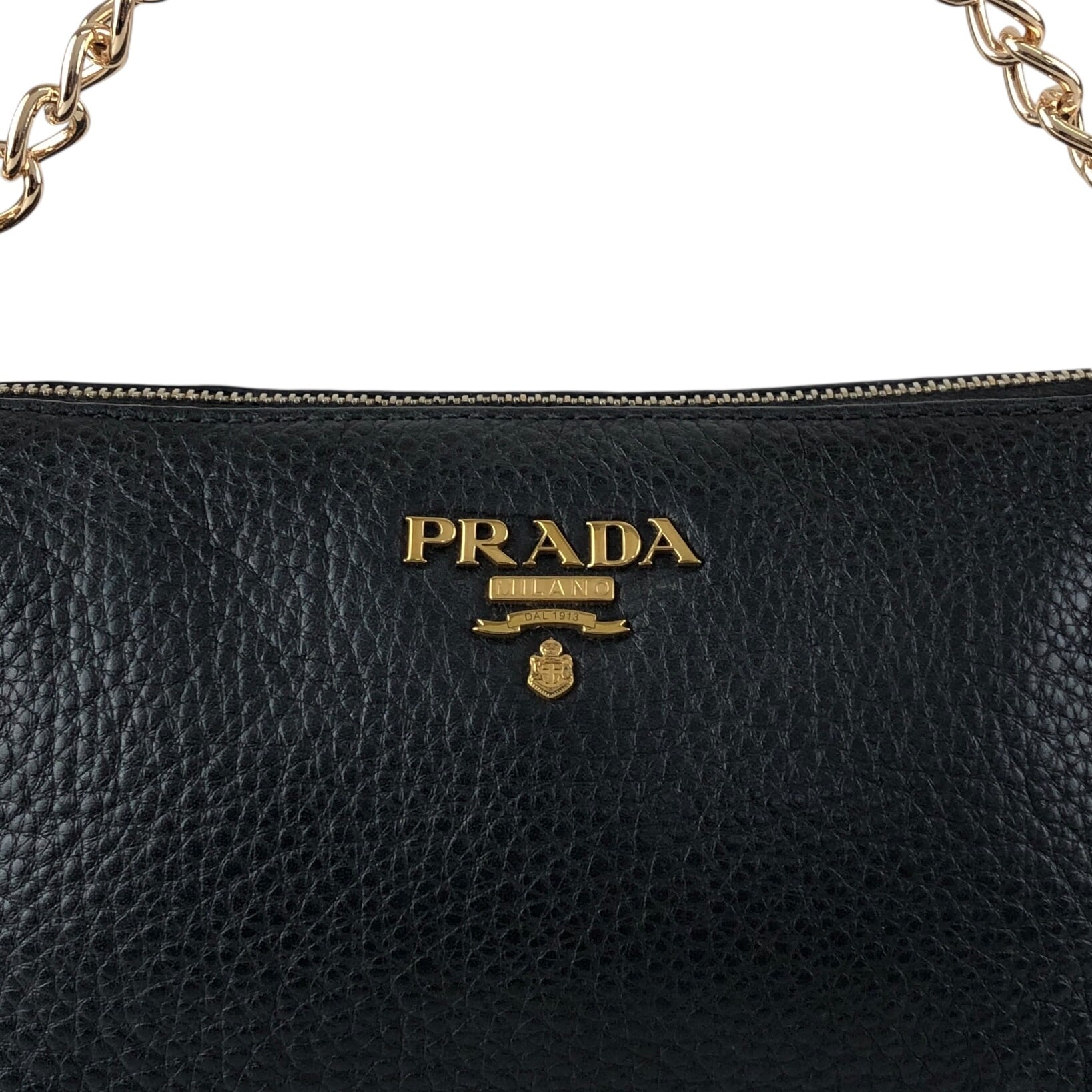 PRADA プラダ ポーチ ブラック ロゴ レザー vintage ヴィンテージ