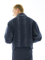 54A0 Crescent Patchwork Short Jacket