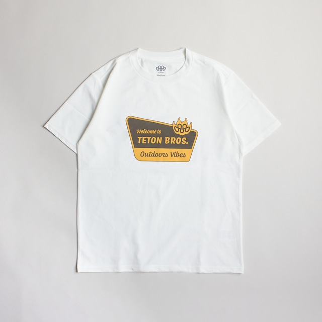 Teton Bros.（ティートンブロス）TB Trail Sign Tee  White トニーTシャツ メンズ