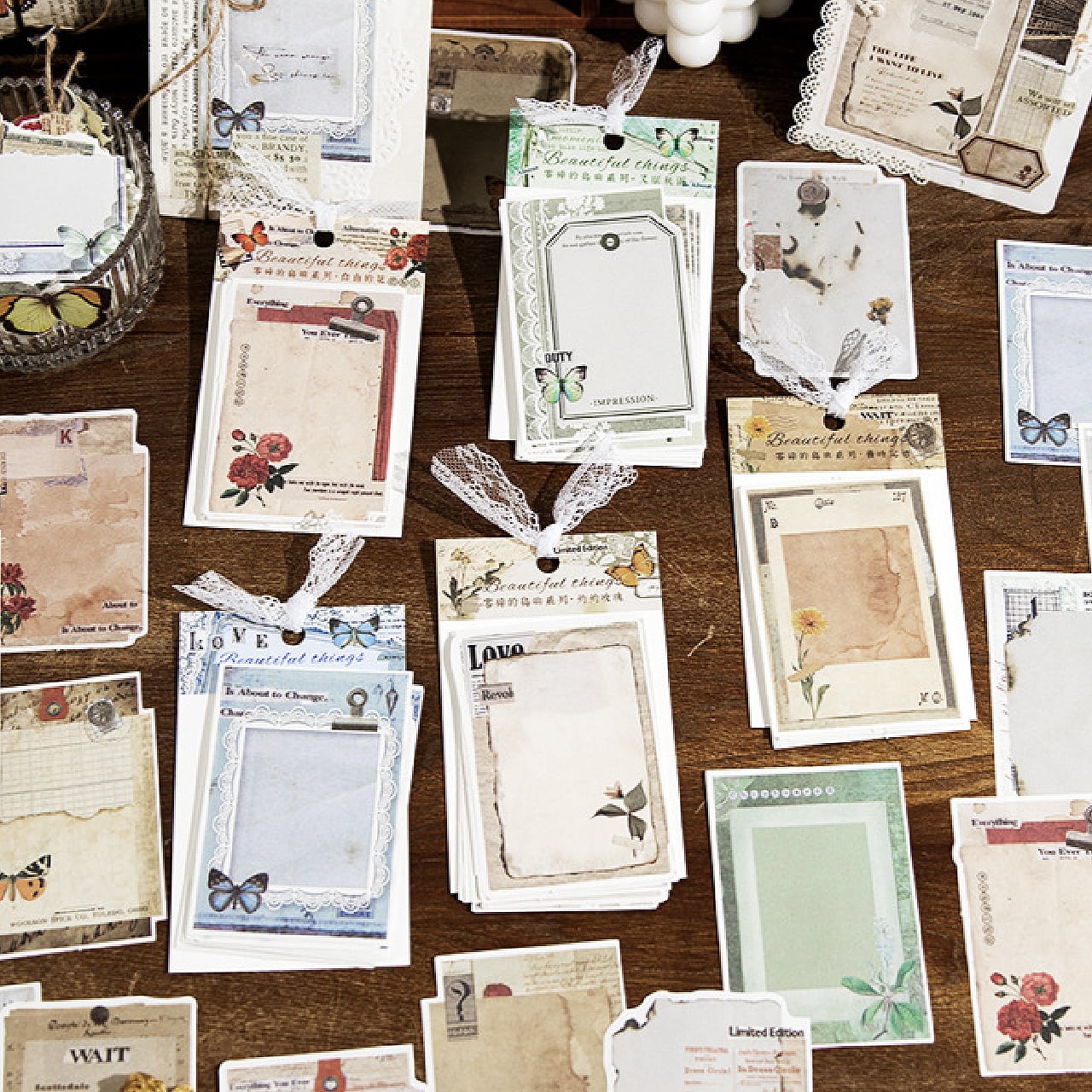 コラージュ素材 紙もの 素材紙 【2592】 紙もの・シール 思い出を集め