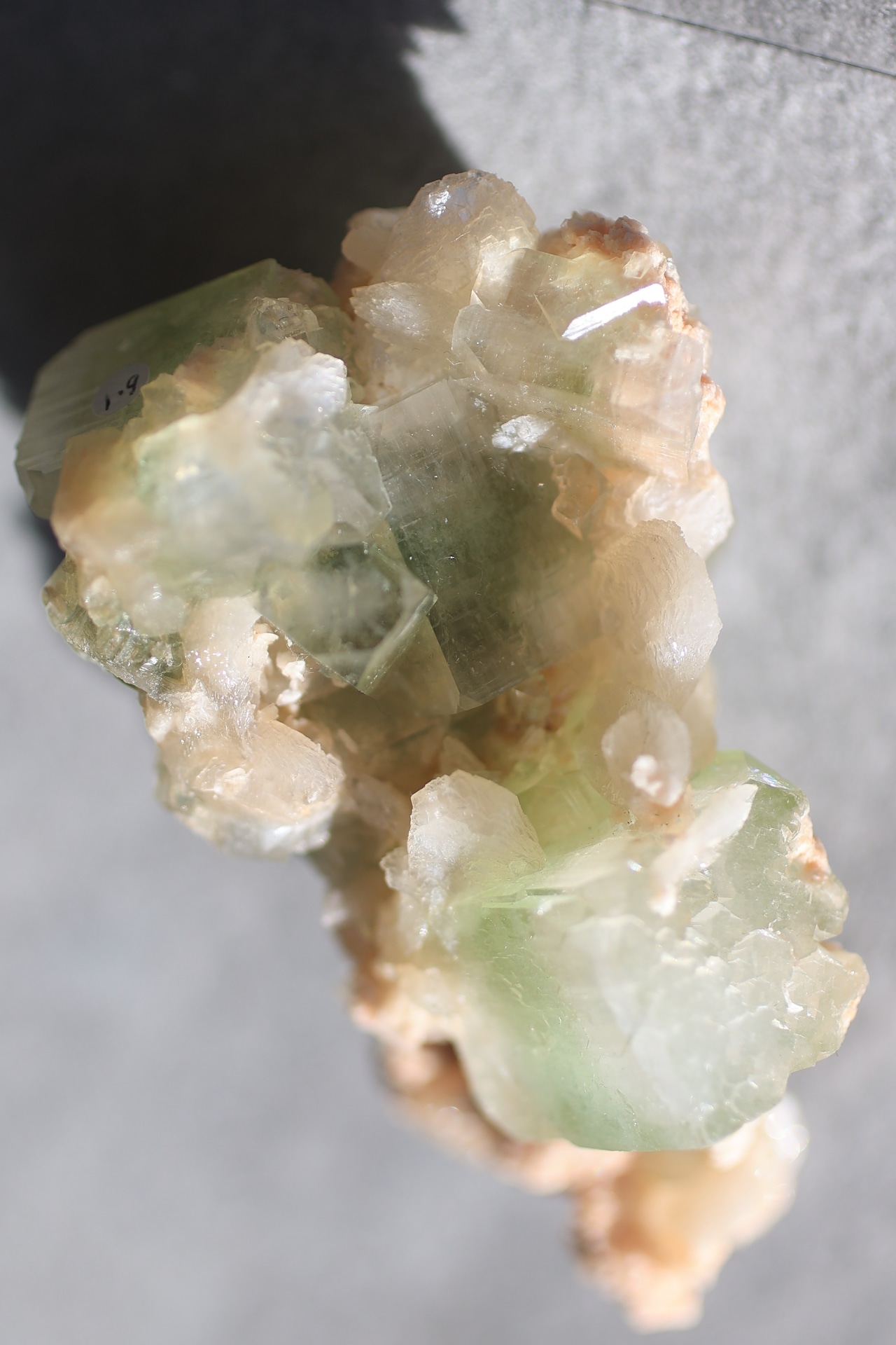 グリーンアポフィライト × スティルバイト Green Apophyllite with Stilbite |天然石 原石 鉱物 パワーストーン|st00415