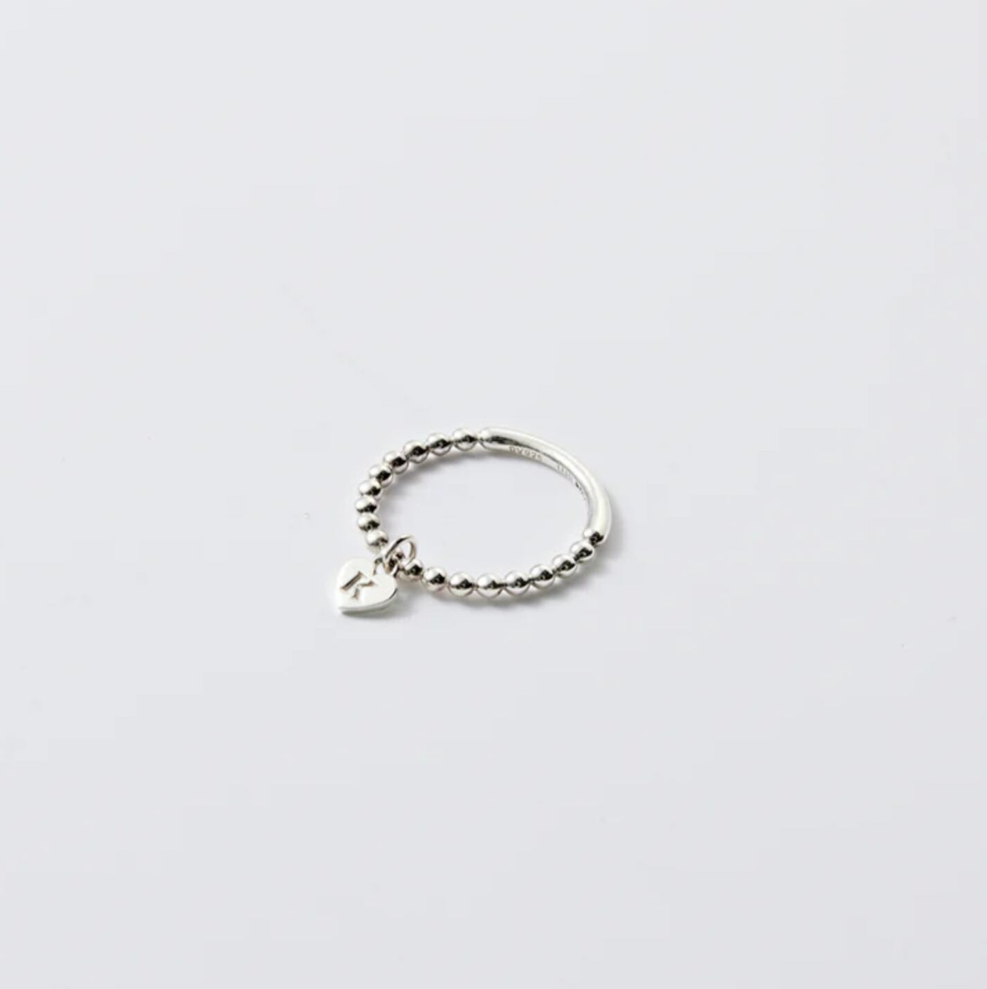 シルバー ボール ハート リング / Silver Ball Heart Ring | focoa