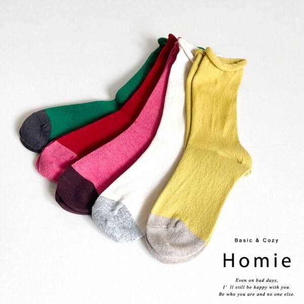 Homie ウールカラーソックス H096