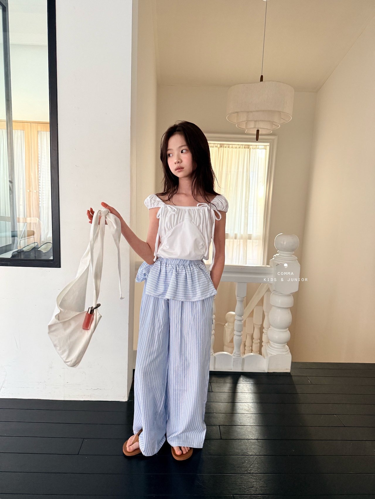 [COMMA] Capshirring Tee (140/150) / [콤마] 캡셔링티 (140/150)