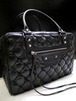 ◆BALENCIAGA バレンシアガ ザ・マトラッセ ボックス型 レザー トート ハンド バッグ 黒◆ エディターズラインから希少なザ・マトラッセ♪