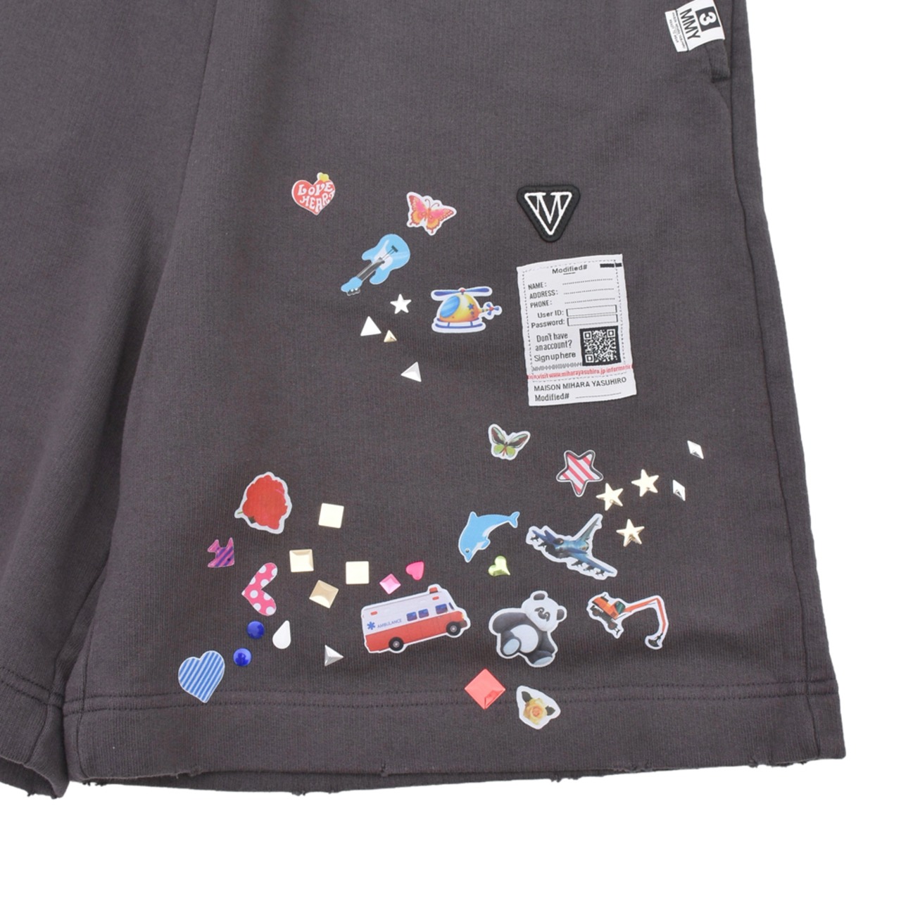 【Maison MIHARA YASUHIRO】KIDS STICKER SWEAT SHORTS - 6