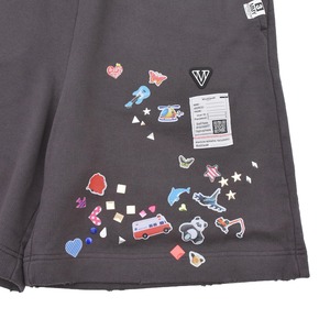 【Maison MIHARA YASUHIRO】KIDS STICKER SWEAT SHORTS