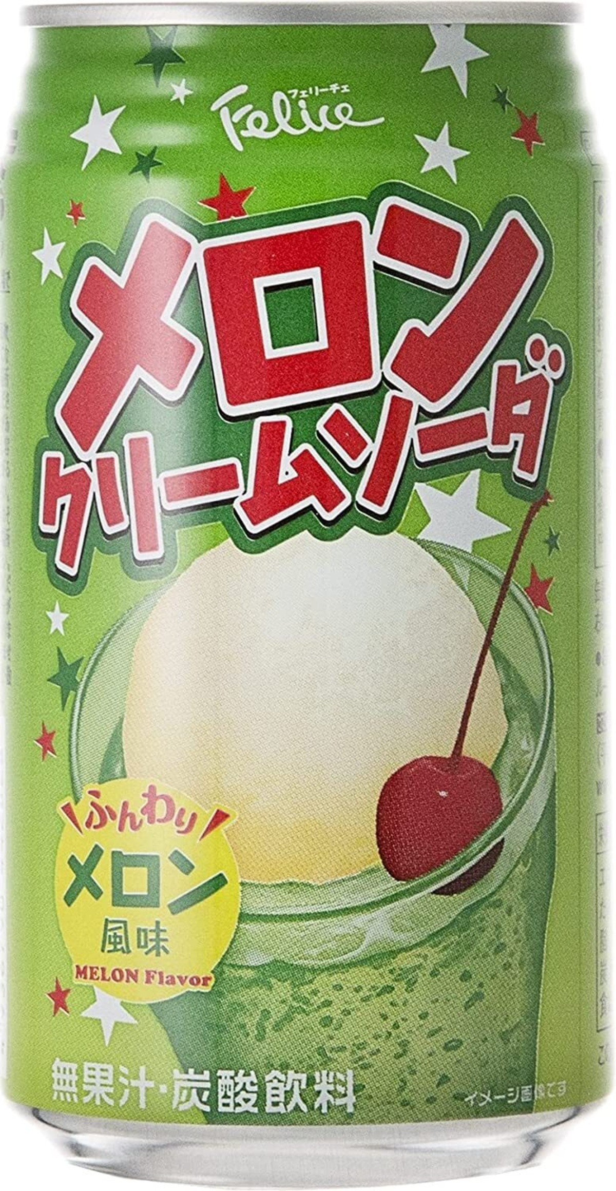 Felice melon cream soda can 350ml x 3 bottles THE NINJA