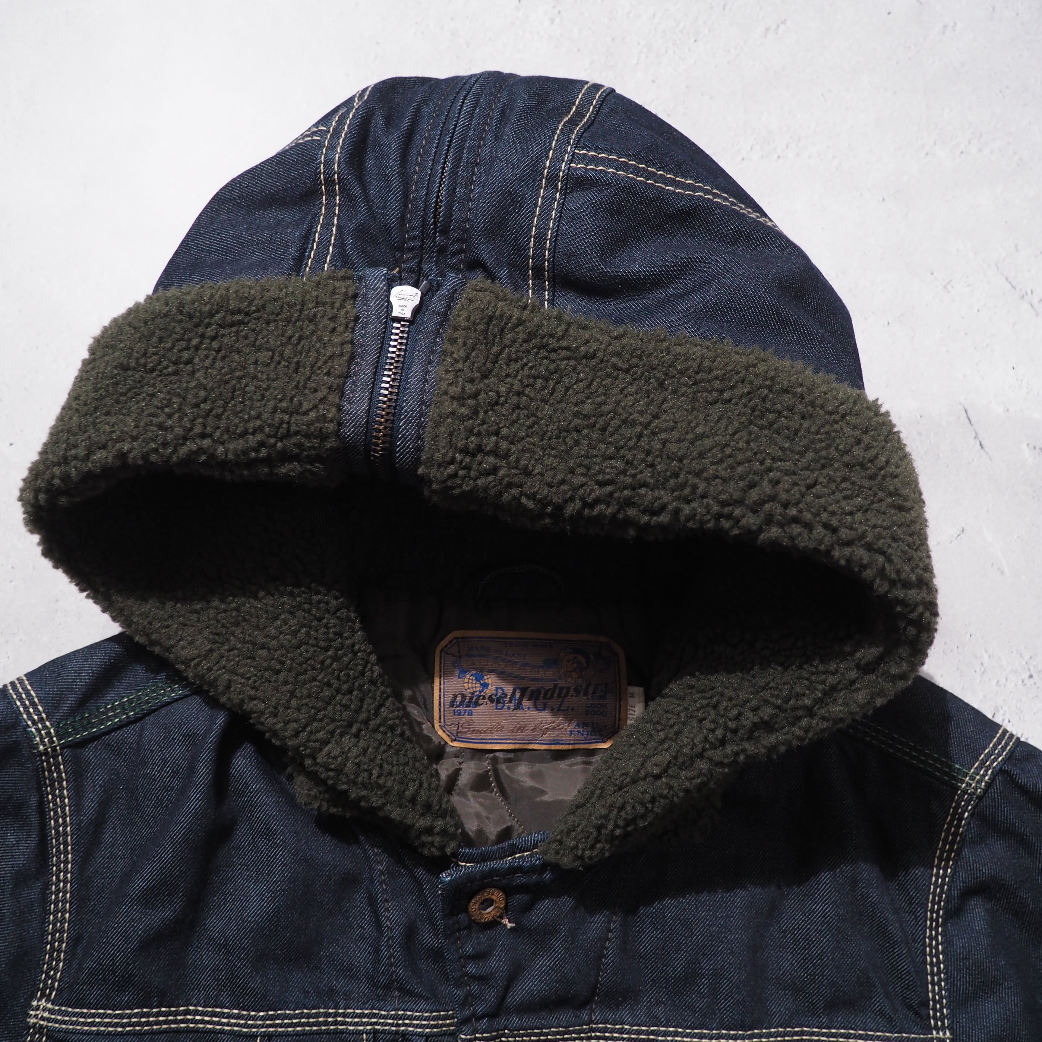 " DIESEL " Deformed Hood Design Denim jacket (made in Italy)