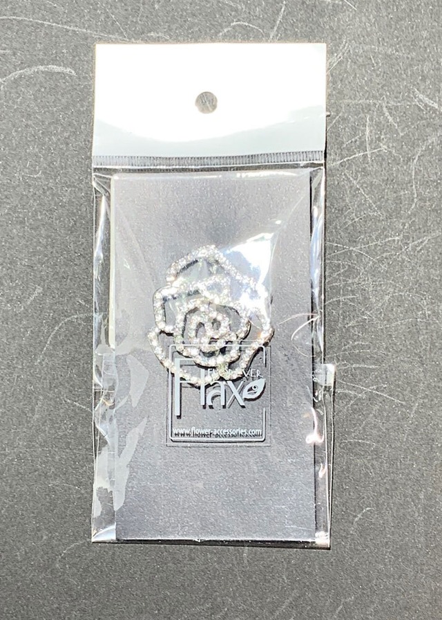 ブーケ＆リボンバックル　ローズダイアモンド