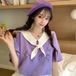 ✞ロリータJK制服 ネイビーカラーブラウスシャツ スプリングりぼんルーズ セーラー 大人ガーリー スウィート キュート カジュアル 春物 春夏秋冬 ✞✝✞ゴシック ゴスロリ SM ワンピース 黒 靴 大きいサイズ タイツ ヘッドドレス スカート バイブル 雑誌 本 タイツ アクセサリー ミリロリ 甘ロリ クラロリ 和ロリ エレガント 黒ロリ 姫ロリ 華ロリ BB-BB21012157062