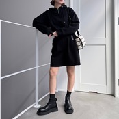 ミニzipショートPK/ブラック