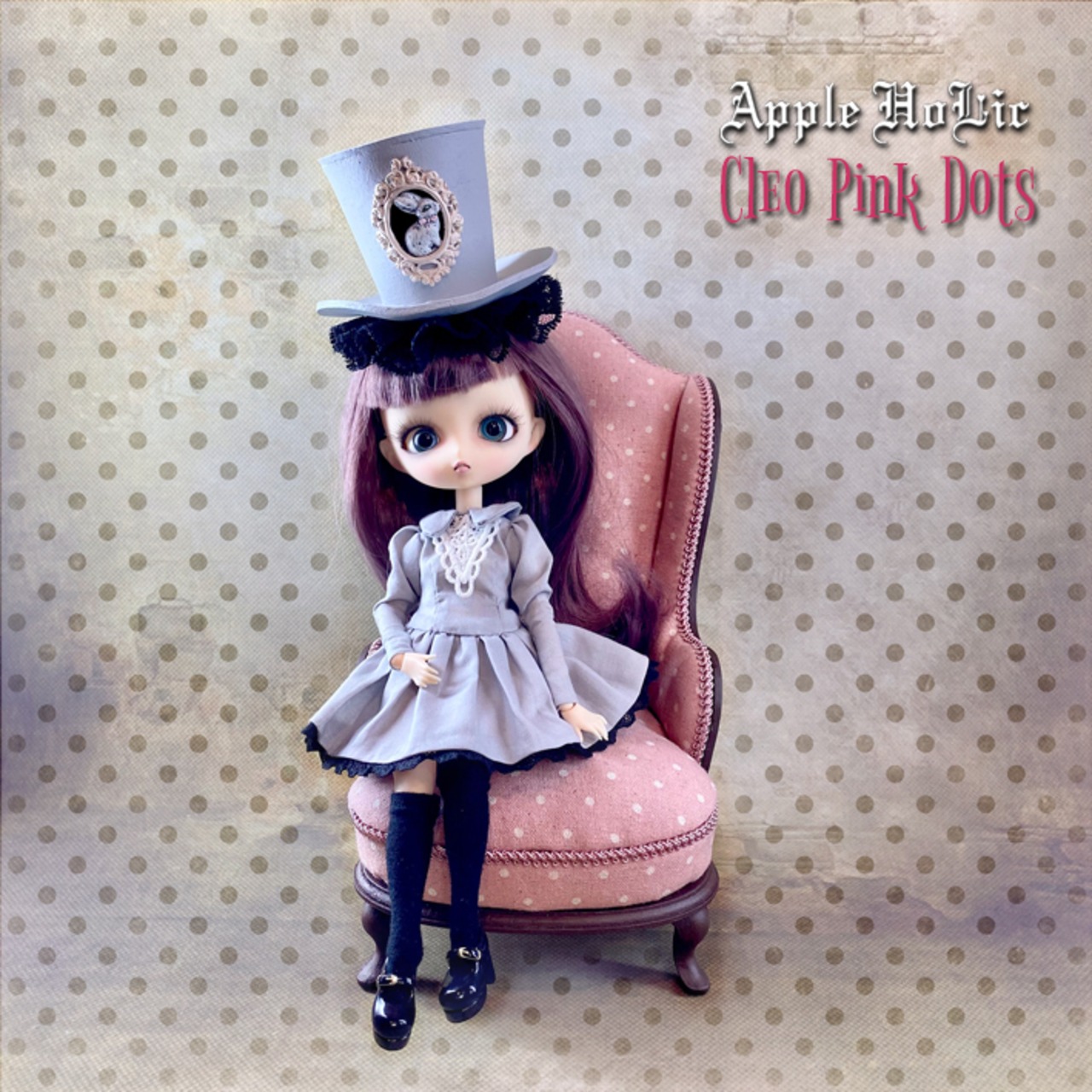 ドール チェア M　Cleo Pink Dots・クレオ ピンクドット