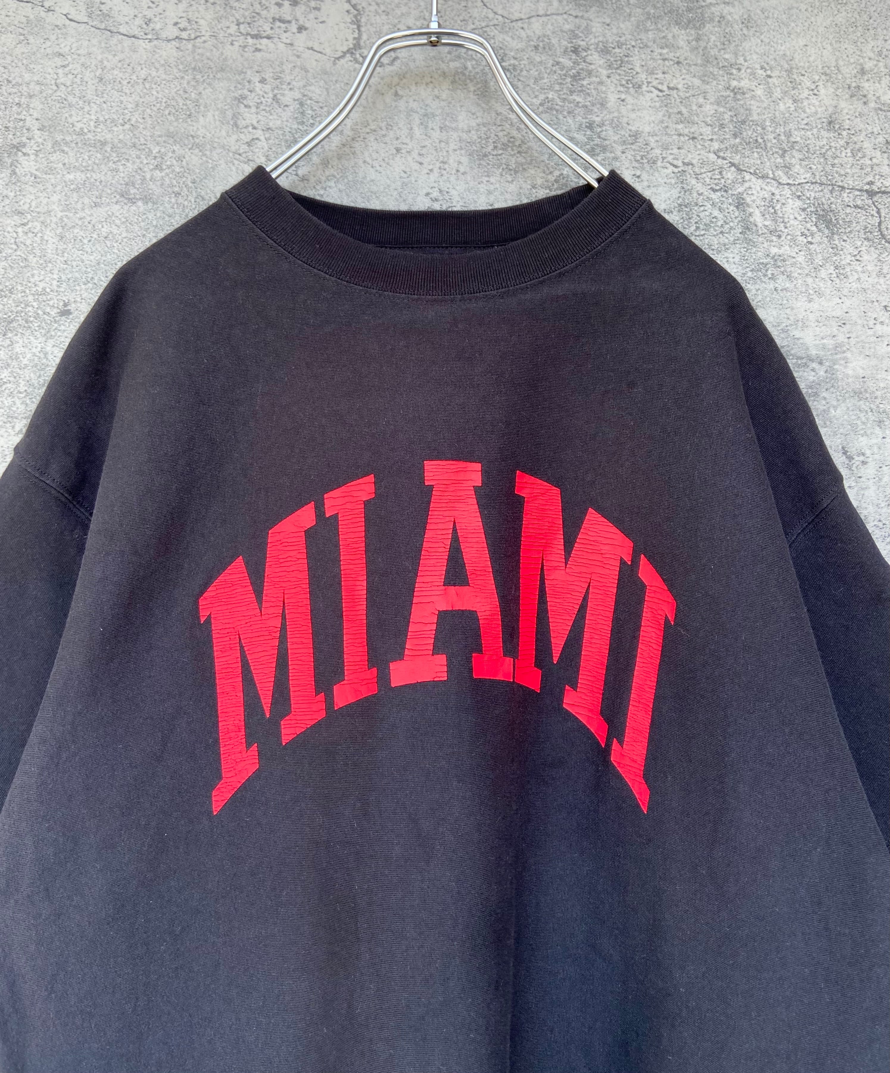 カレッジロゴ MIAMI マイアミ大学 黒 Tシャツ
