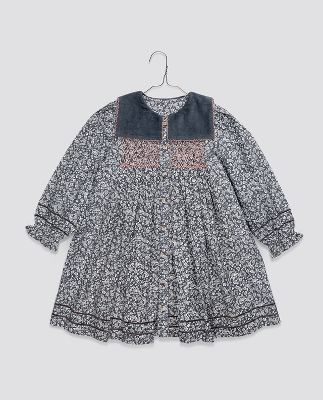 送料無料 Little Cotton Clothes/Elizabeth Dress Barley Floral
