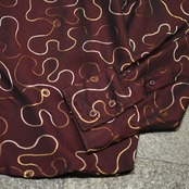 wave chain stitch design shirt