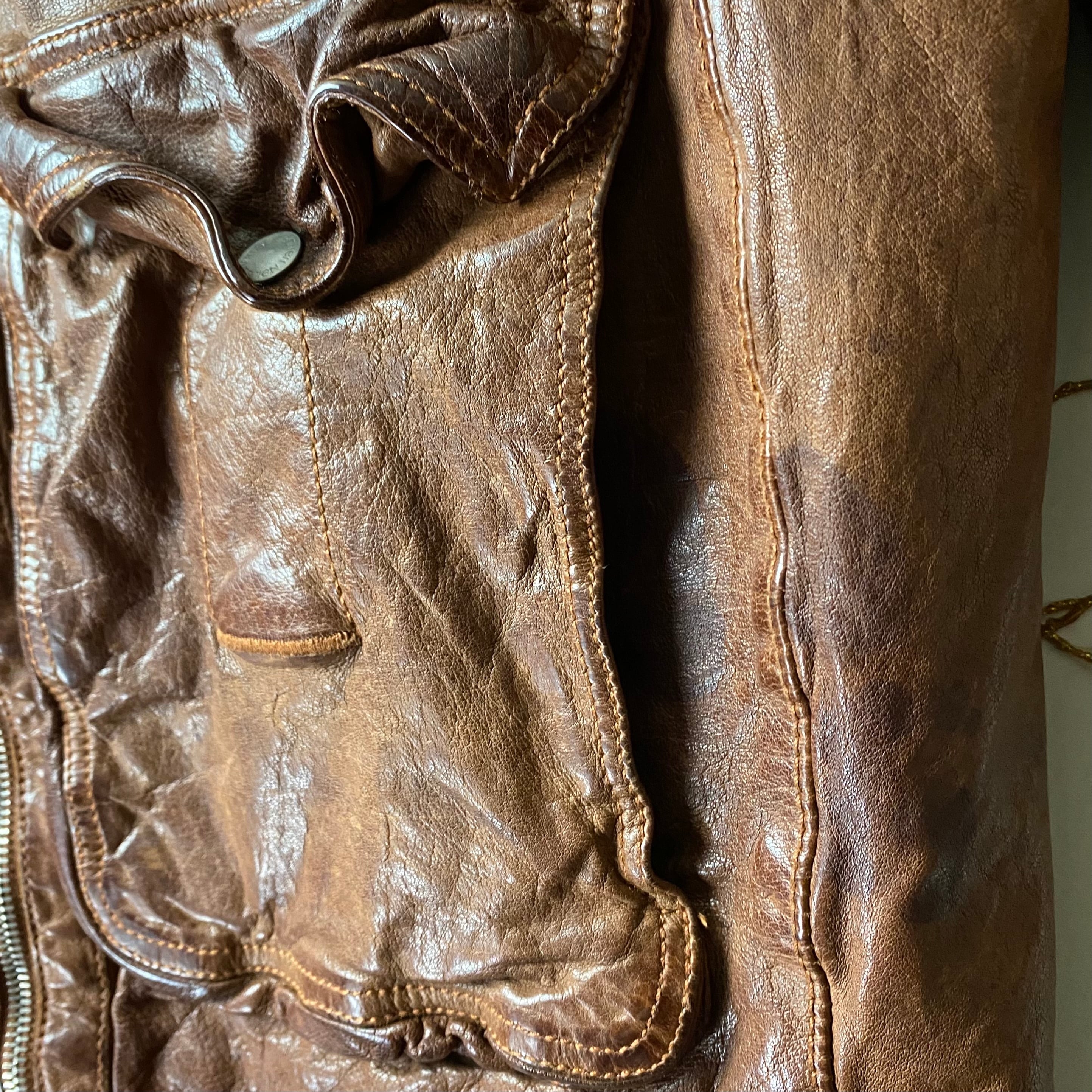 NEIL BARRETT buffalo leather blouson | NOIR ONLINE
