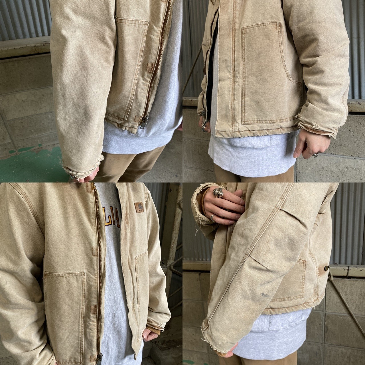 USA製 Carhartt カーハート ダック地 ワークジャケット メンズM 古着 
