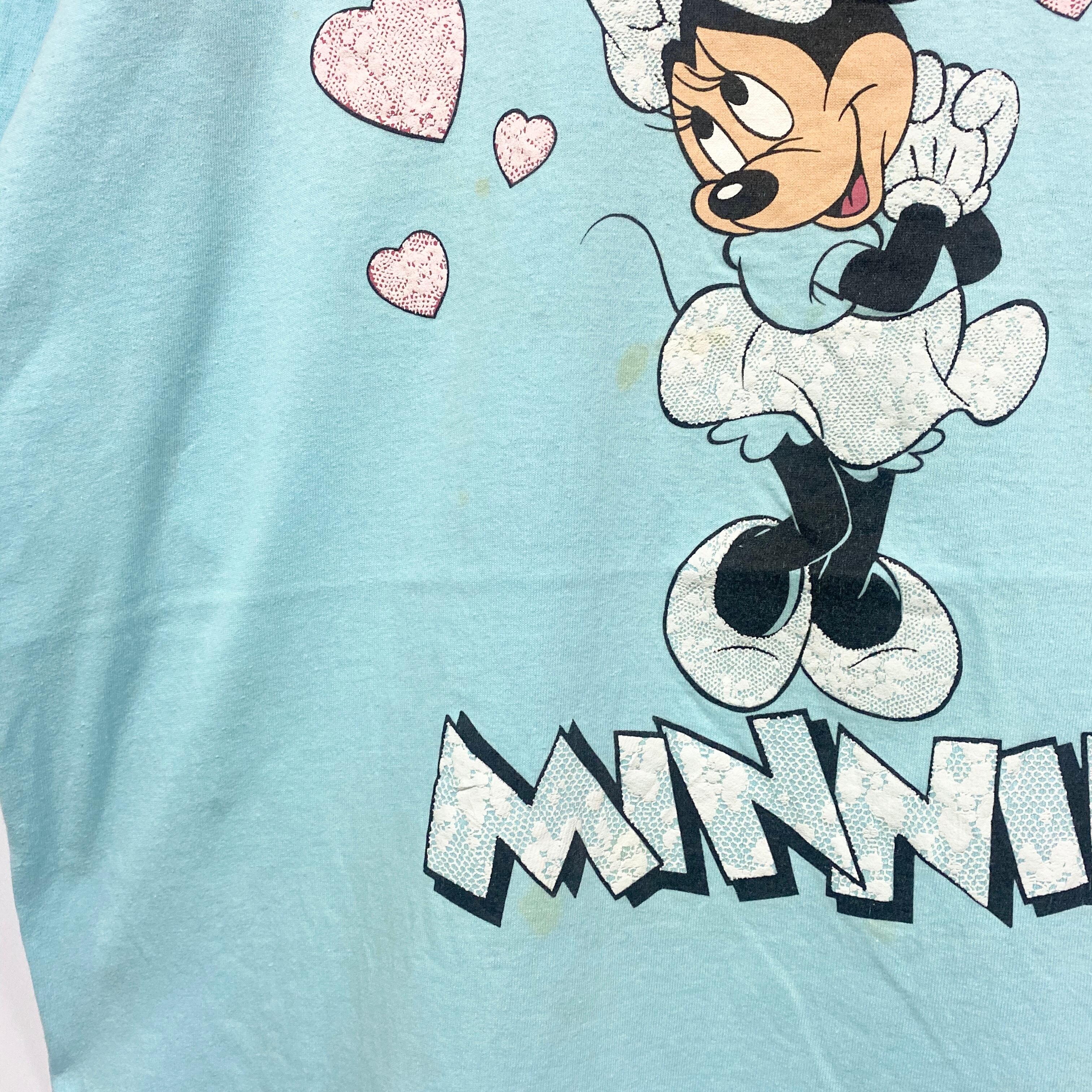 80年代 Disney ディズニー Minnie ミニーマウス プリントTシャツ