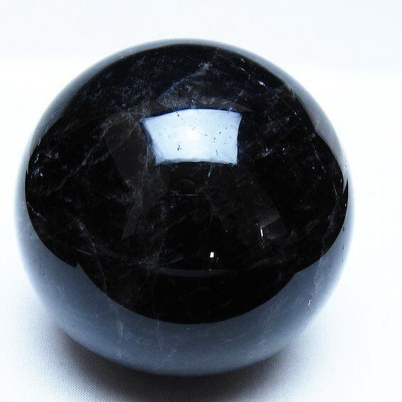 モリオン 黒水晶 丸玉 83mm スフィア 一点物 151-9320