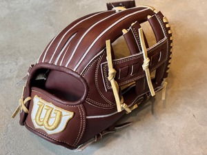 ラベル交換済【Wilson】硬式用グローブ　D5型 ［Wilson中村氏］直伝型付け　Dブラウン