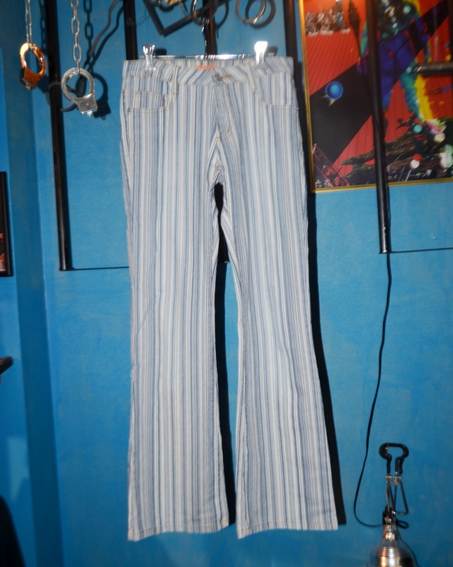 stripe flare pants