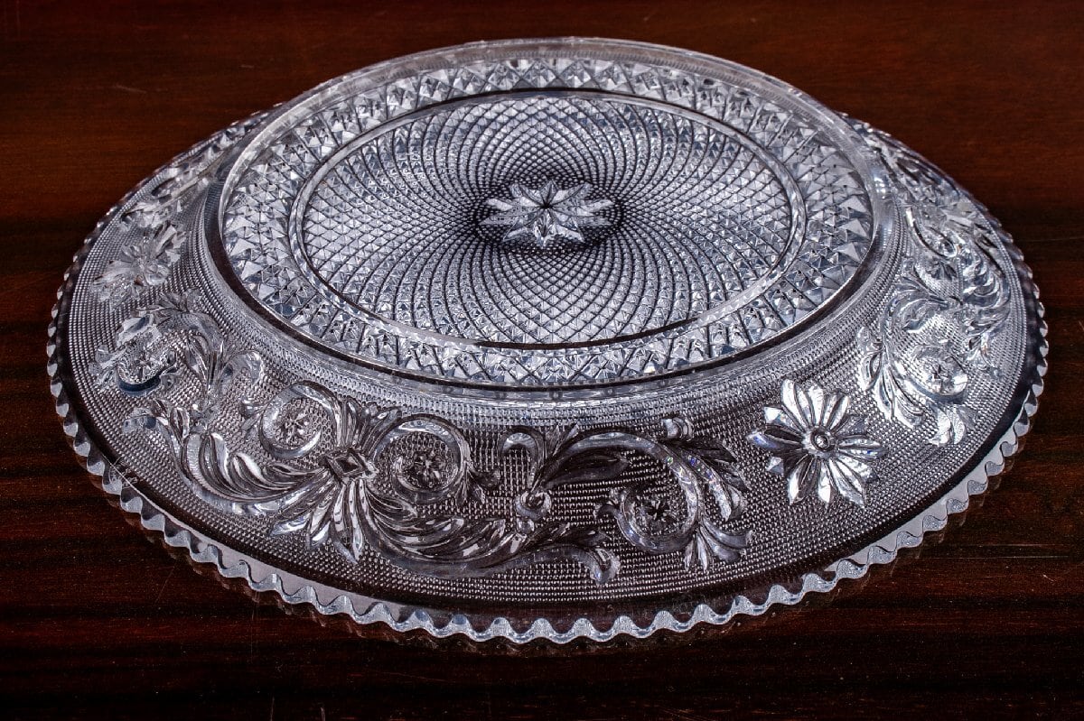 Baccarat バカラ アラベスク プレート 径24cm クリスタルガラス 箱付