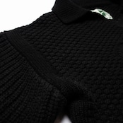 「B」Logo cable big knit(BLACK)