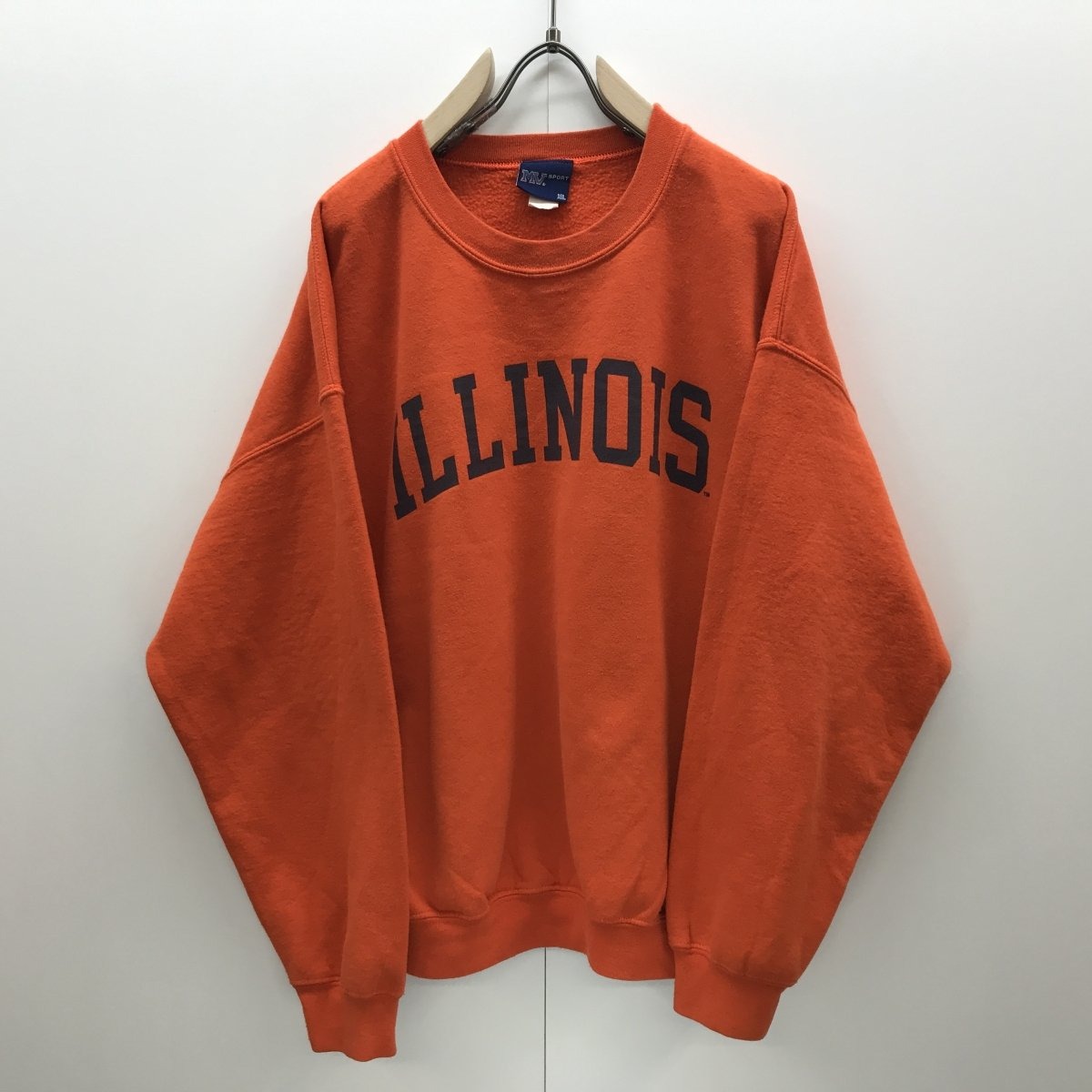 MV SPORT 90年代 USA製 ILLONOIS カレッジプリントスウェット 