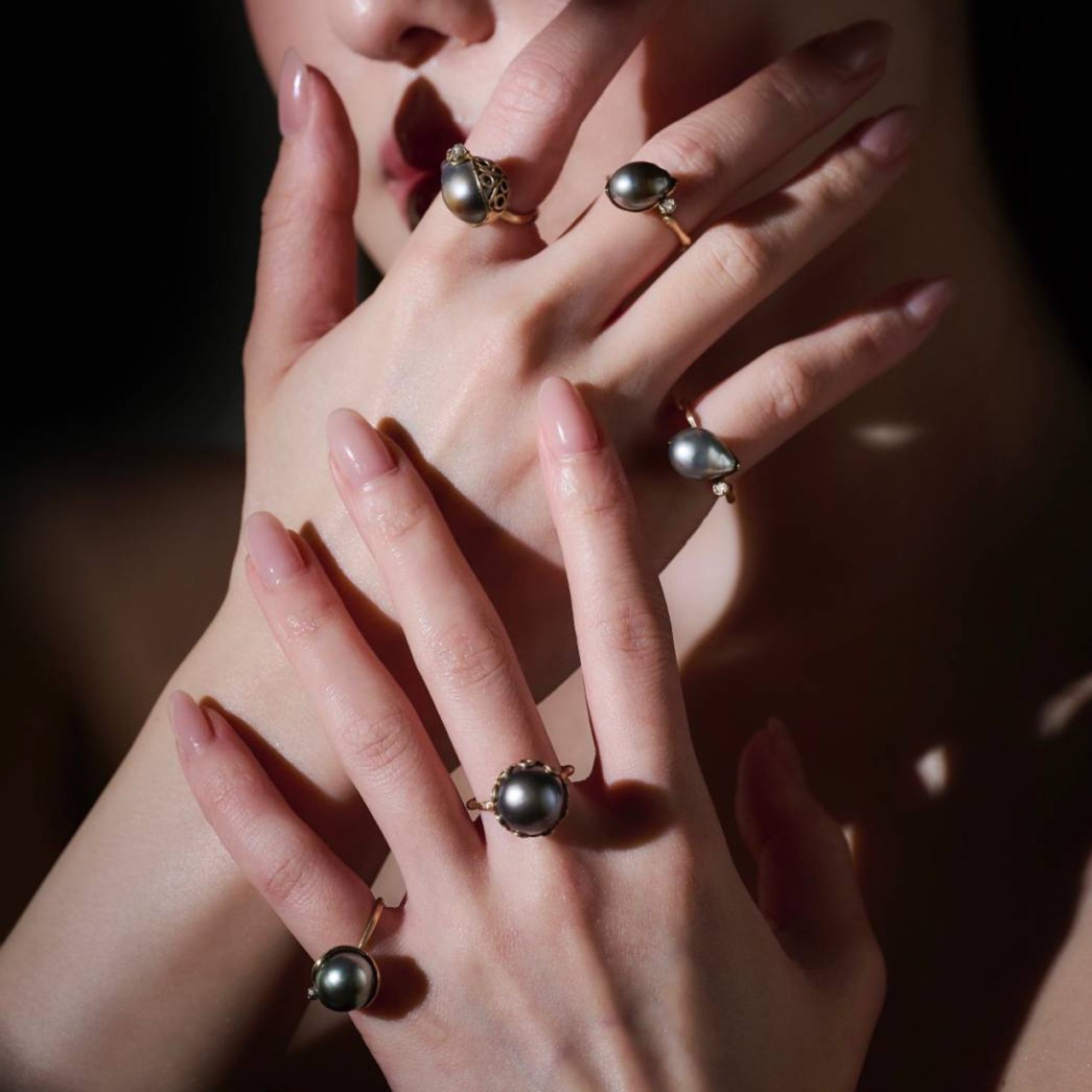 K10 South Sea baroque Pearl (Cradie Ring)