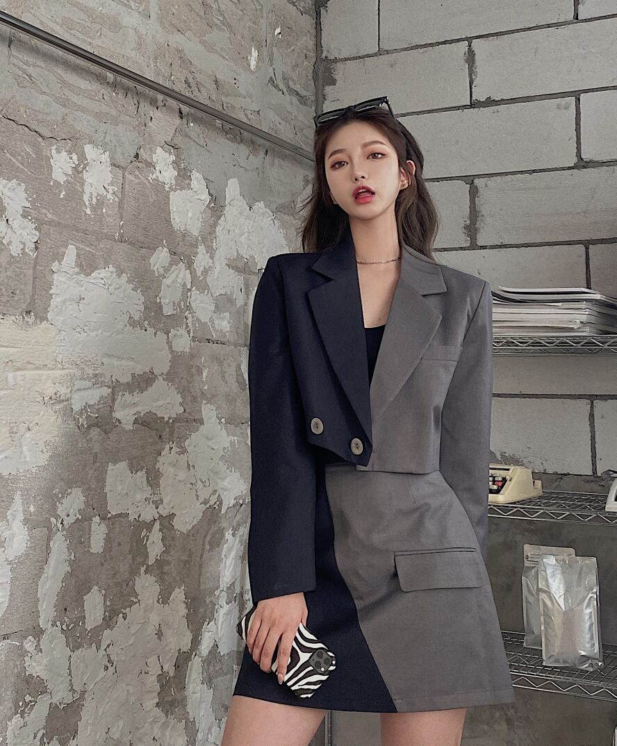 センスグレースモールスーツレディースオータムスーツ2020新気質ショートトップコート ブラックストロベリース32071446008