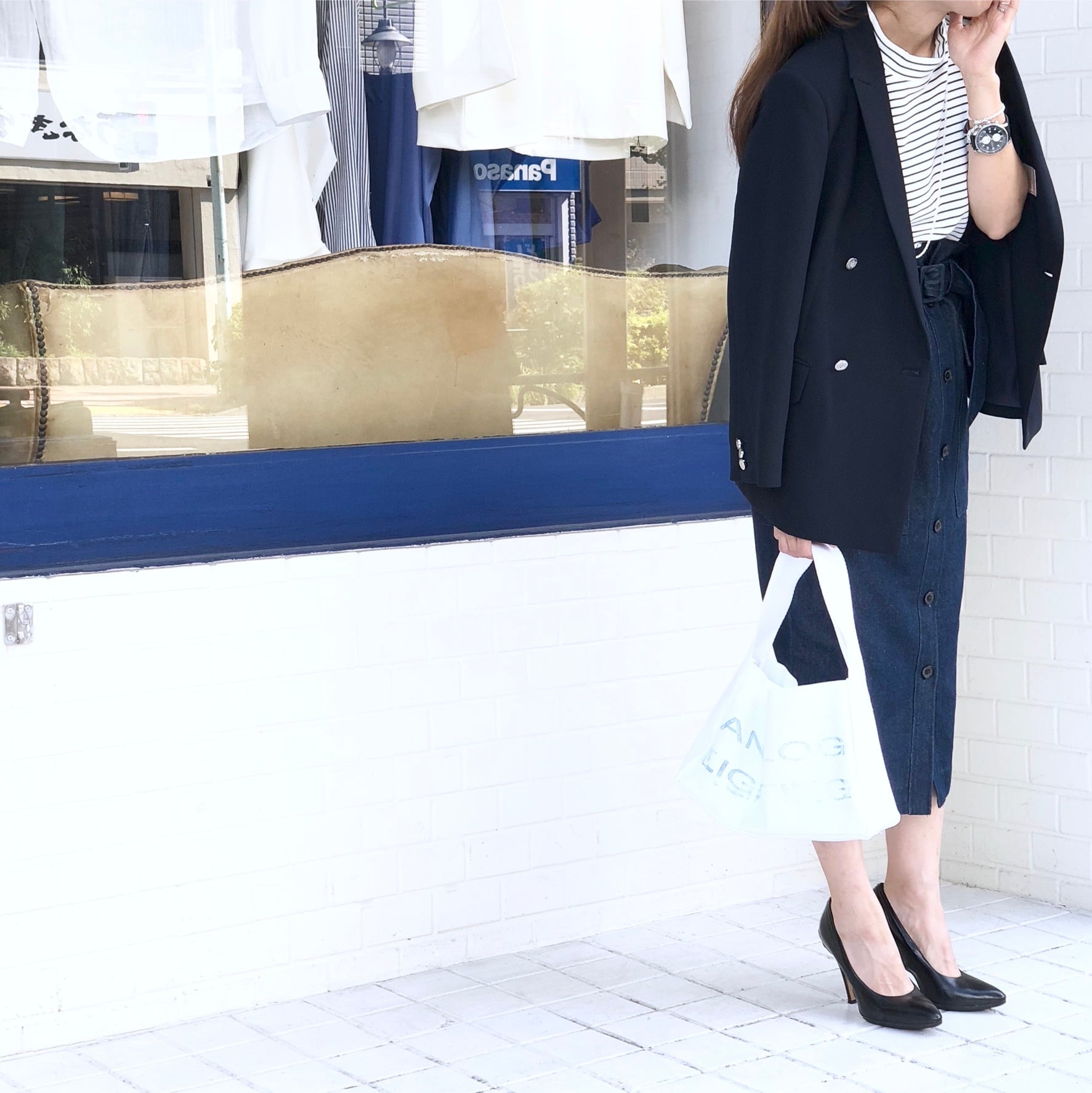 W Jacket／NAVY | ANALOG LIGHTING OFFICE