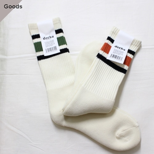 【再入荷】decka Quality Socks ラインソックス 80’s Skater socks / Japan Limited Edition