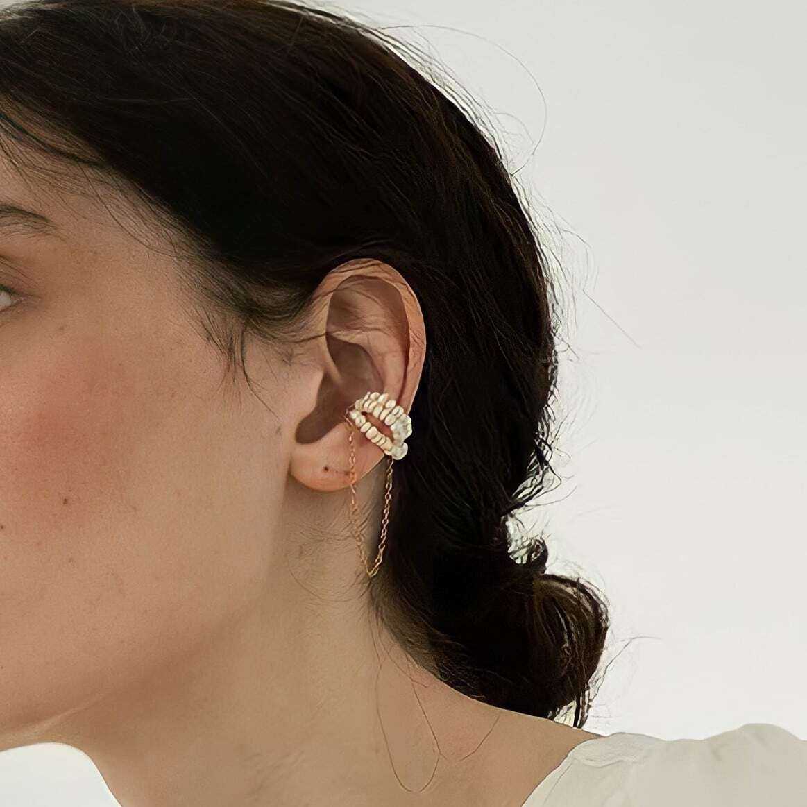 パールチェーンイヤークリップ 10001