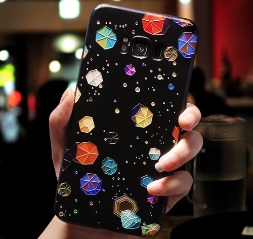 Galaxy S9/S9+ケース 浮き彫り Galaxy S8ケース 個性で可愛い 送料無料