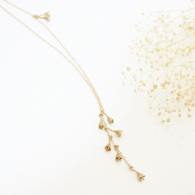 すずらんのネックレス(gold)