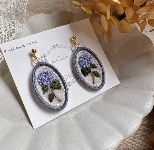 putiito…紫陽花イヤリング