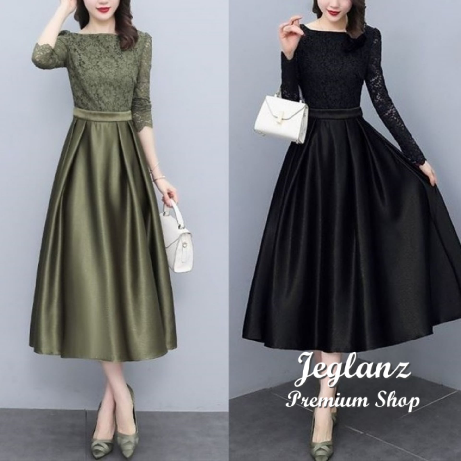 パーティ ワンピース ドレス 刺繍 レース 肌透け 映えワンピ 2色 (O0497)ζ