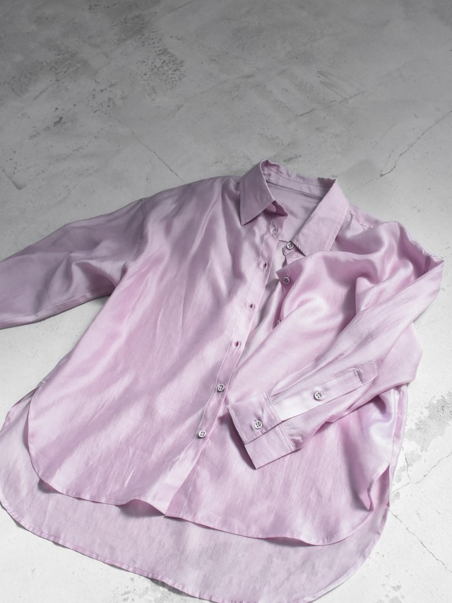 oversize sheer shirt（lavender）