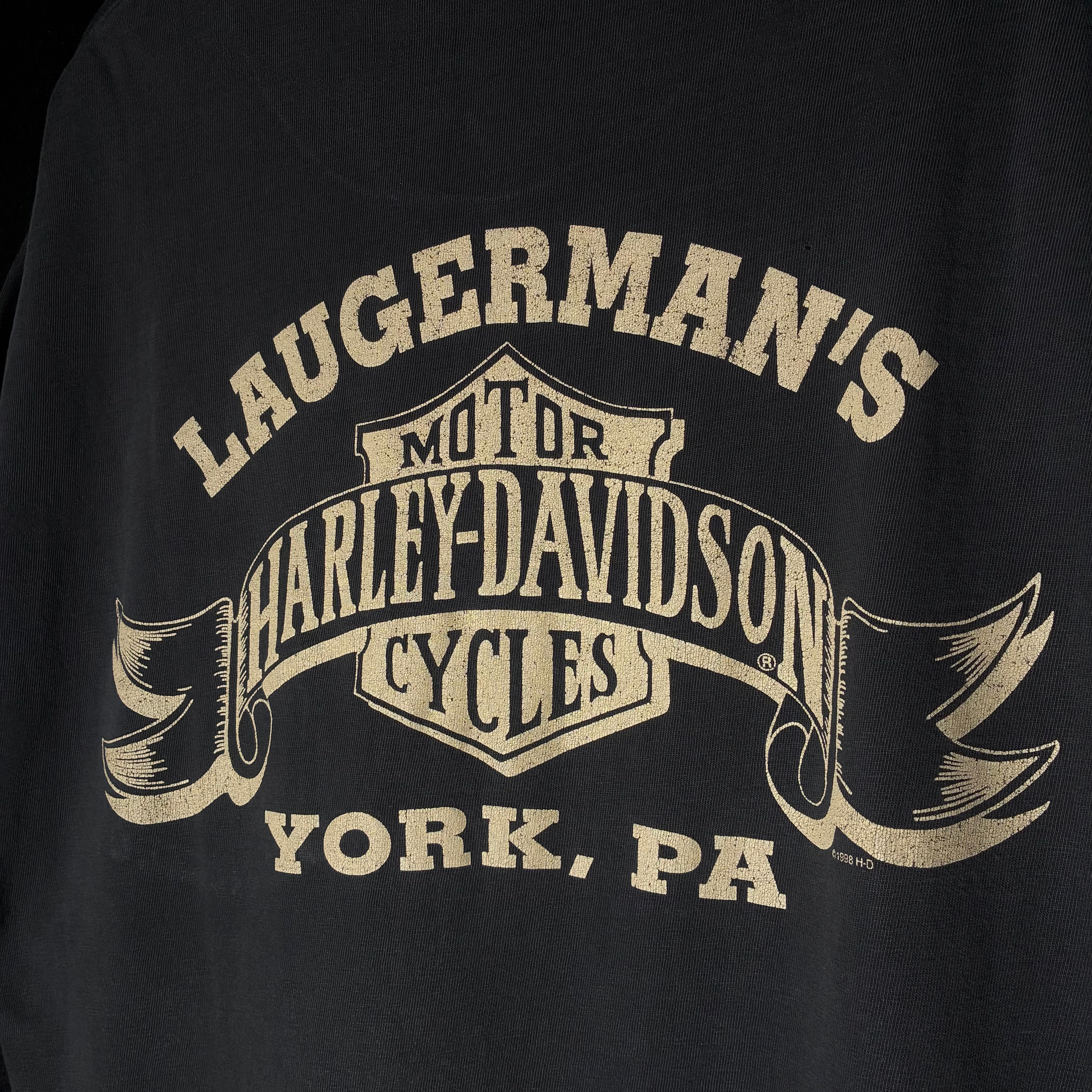 90s USA】Harley-Davidson Vintage Pocket Tee ハーレーダビッドソン