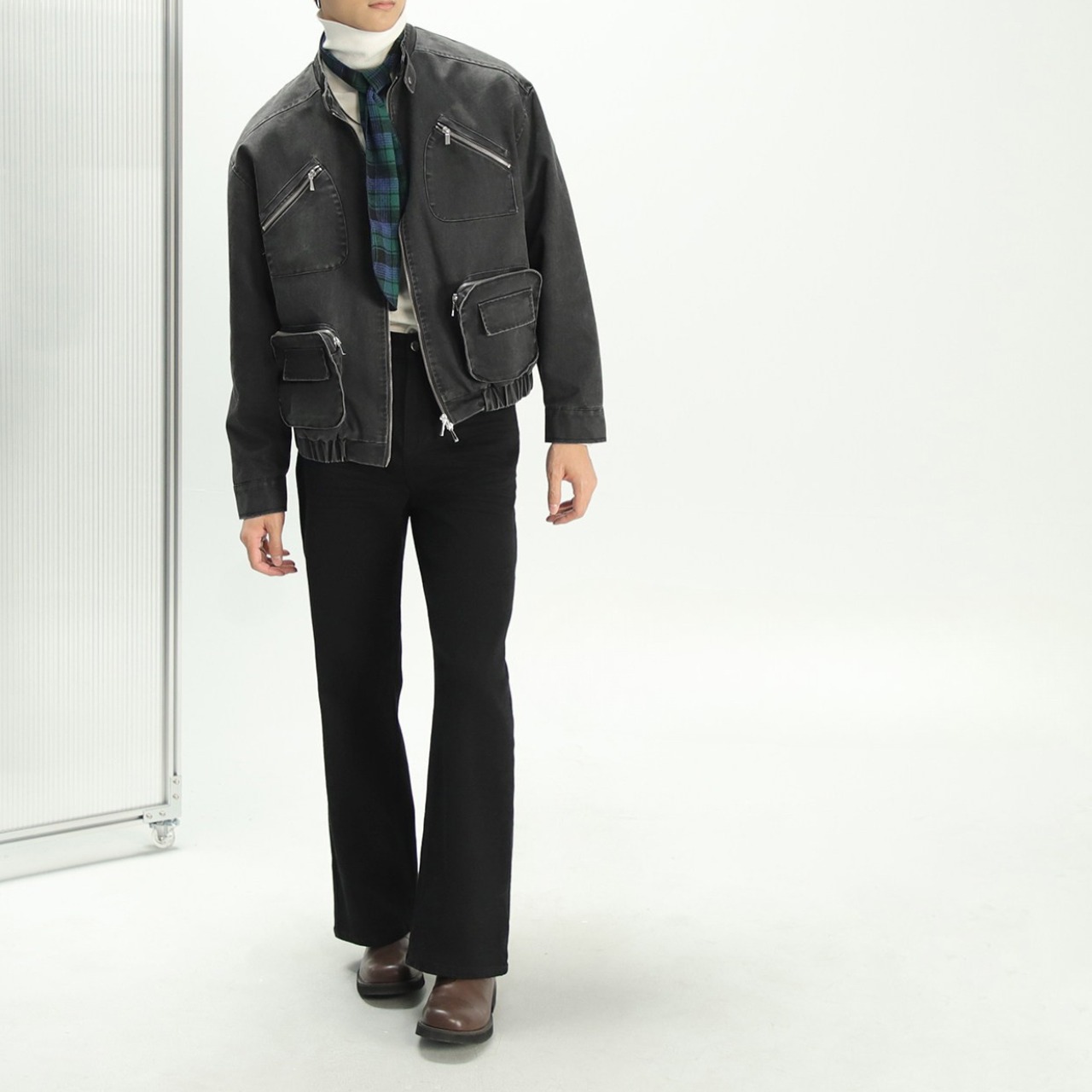 スタンドカラー マルチポケットジップブルゾン 　TB1854・画像9