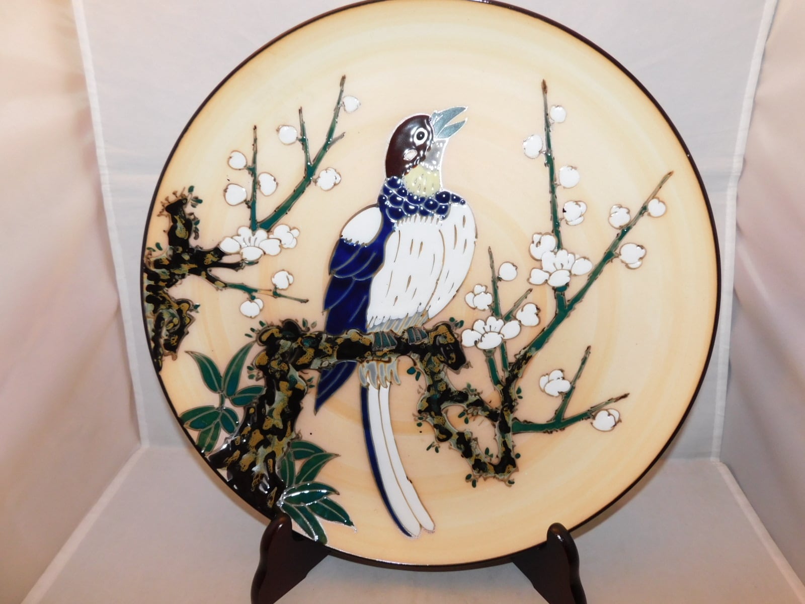 七宝皿(ホトトギス) cloisonne enamel plate | 春夏秋冬（しき