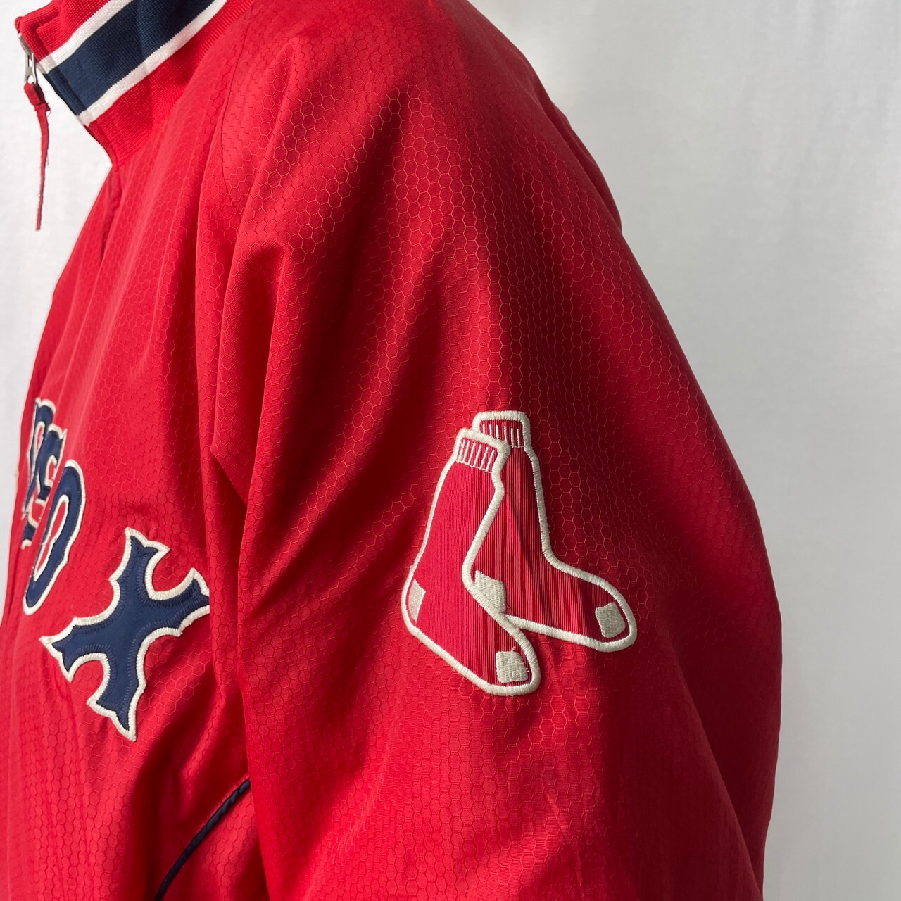90年代 MLB ボストン・レッドソックス ナイロンジャケット メンズ2XL 