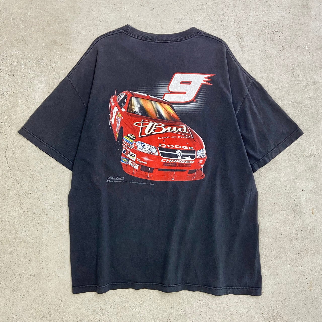00年代 NASCAR ナスカー 企業ロゴ レーシングプリントTシャツ 