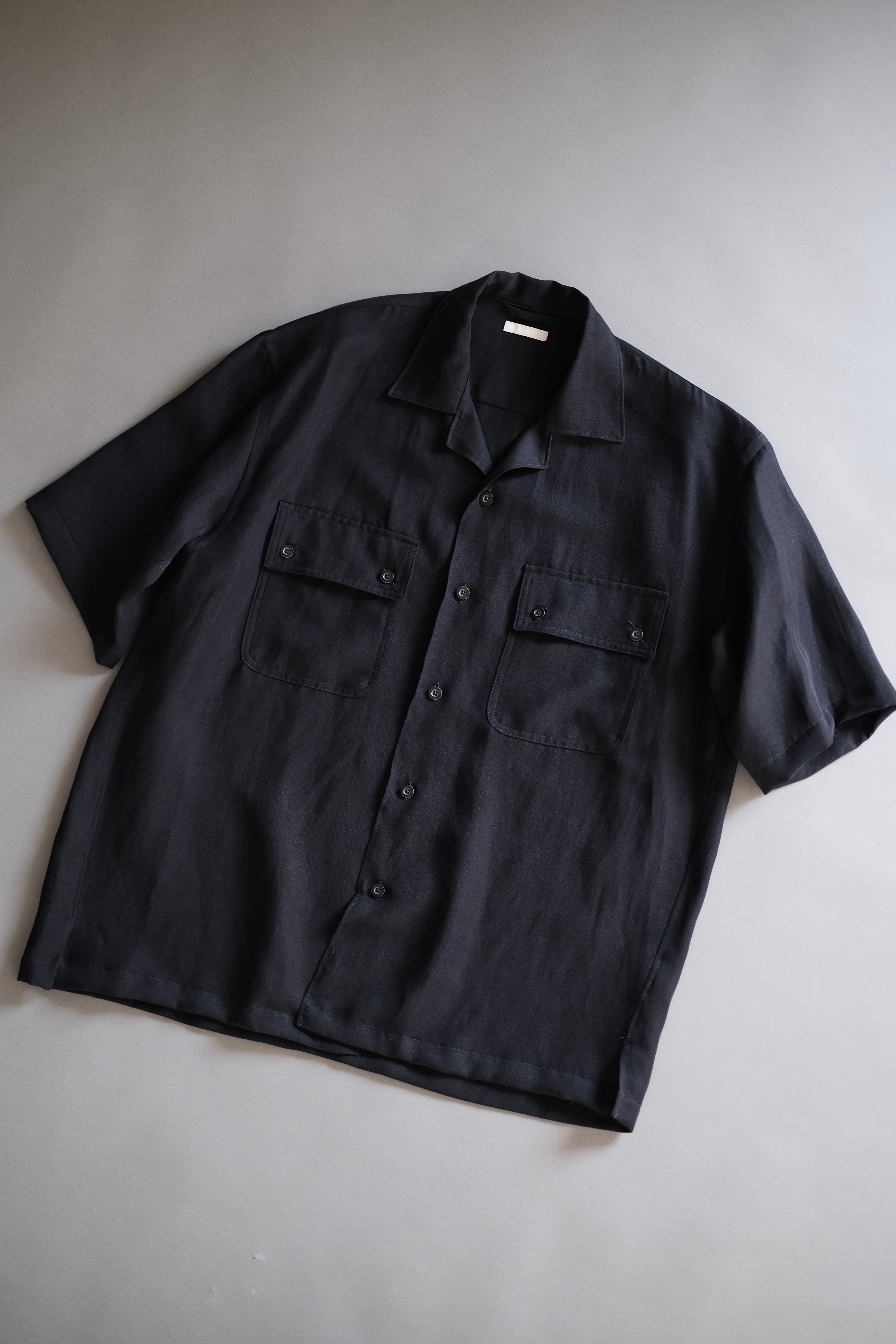 ULTERIOR / TA/R/L TWILL OPEN COLLAR SHIRT | LIVING