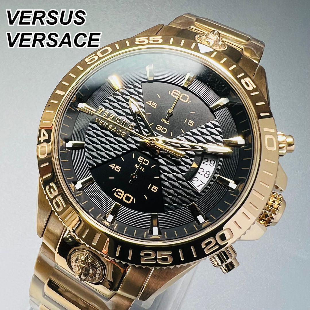 ヴェルサスヴェルサーチ メンズ腕時計 Versace ゴールド 海外 ホワイト ...